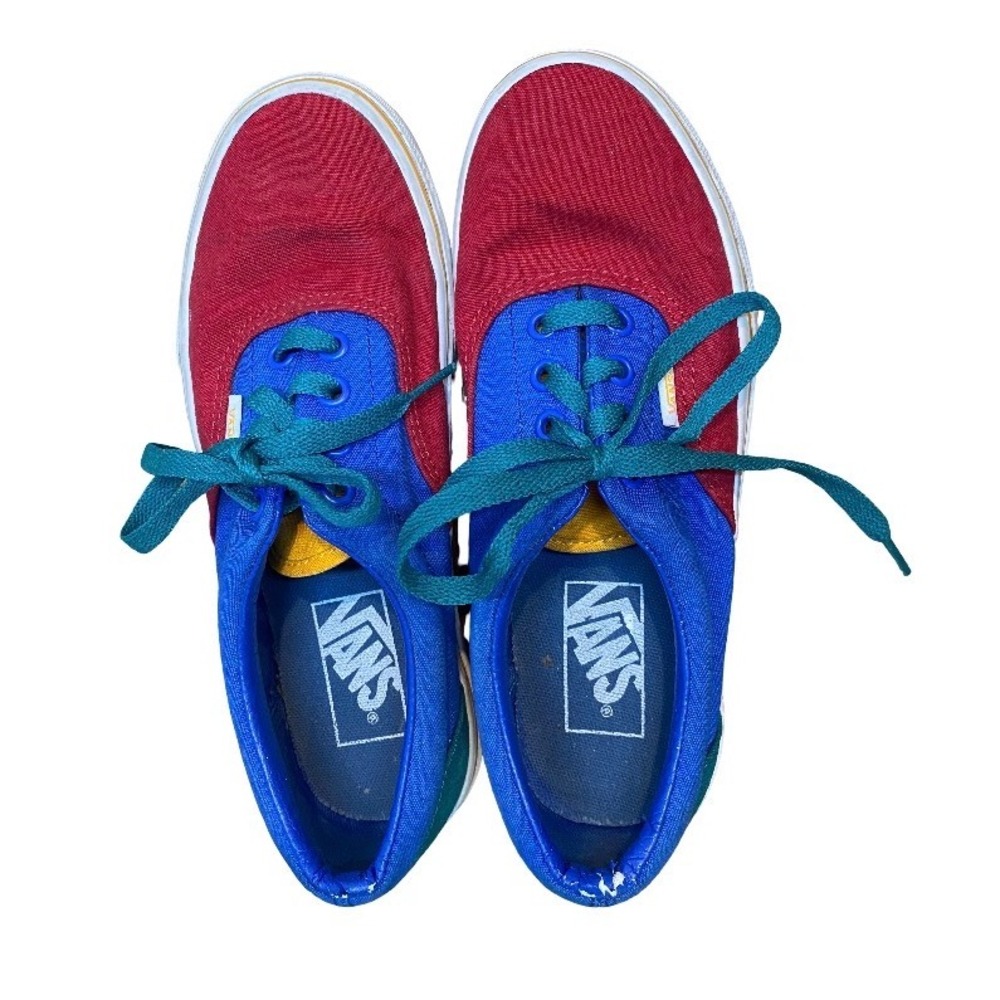Vans Era Primary Block Multicolor Sneakers size 6.5 Women's and 5 Men's
